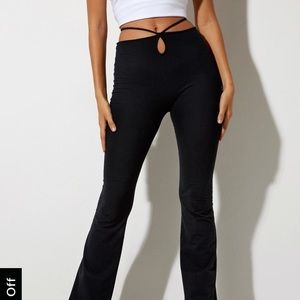 Motel Rocks sekar black flared trousers